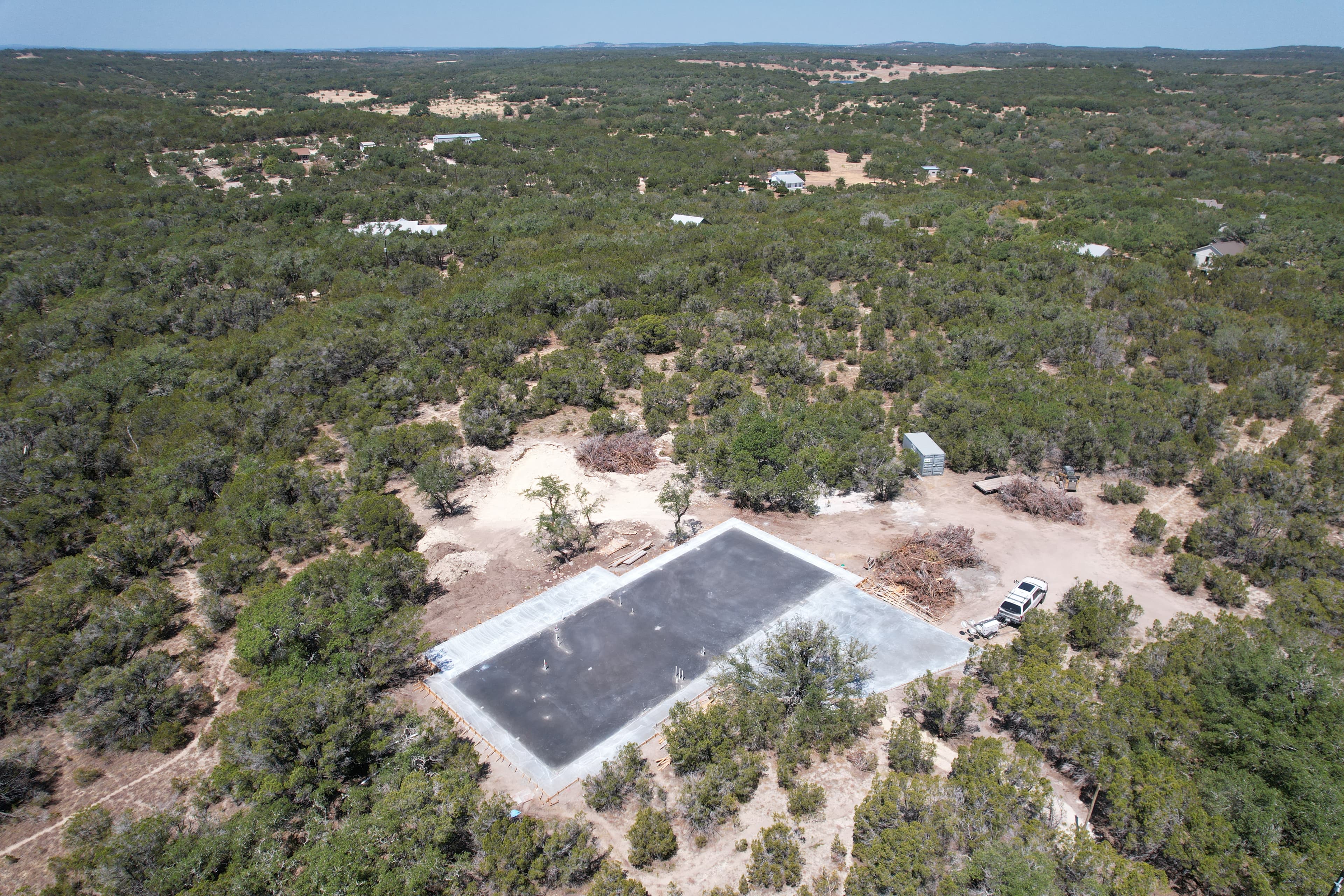 Commercial concrete construction in progress
